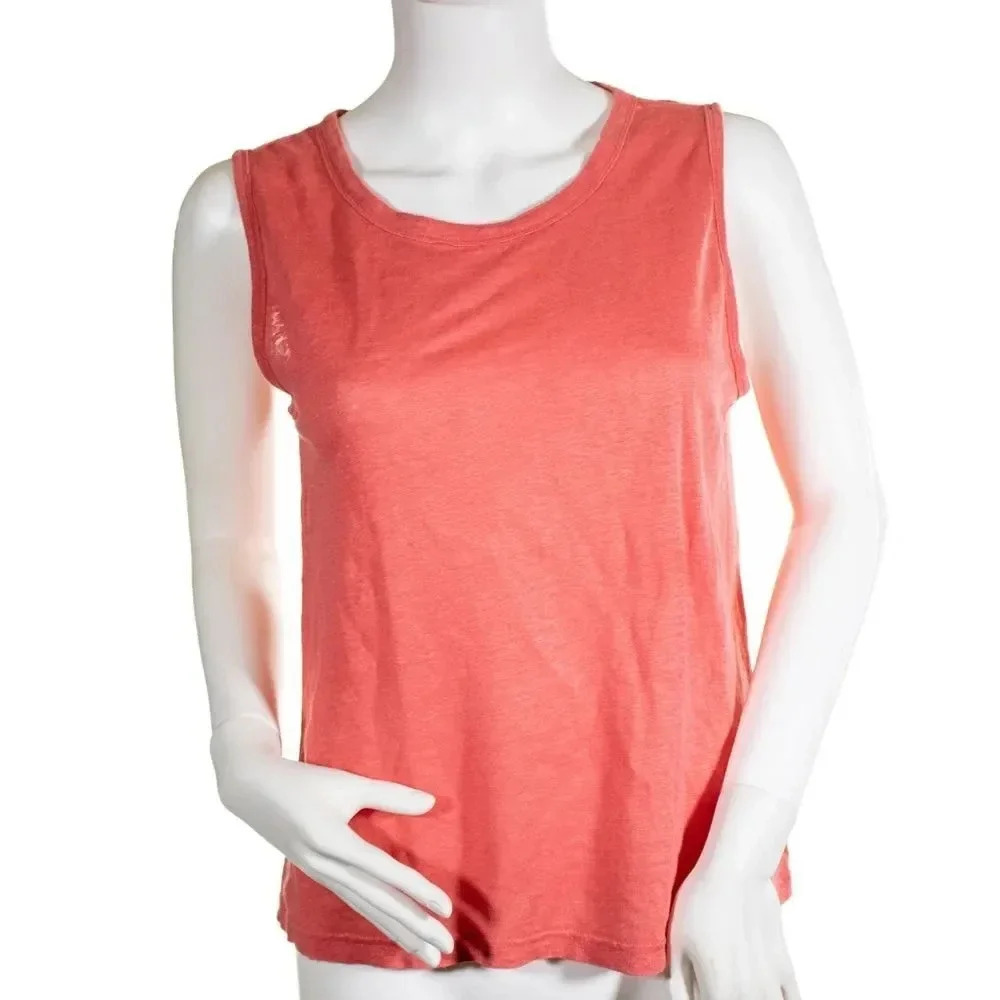 Banana Republic Orange Linen Tank Top XS